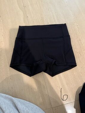 Women's Black High-Waist Active Shorts
